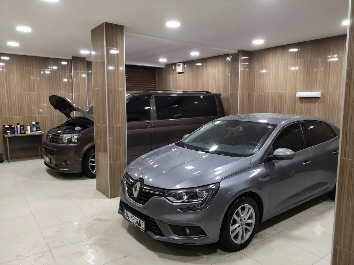 ES Garage atölyesinde cam filmi uygulanmış araç